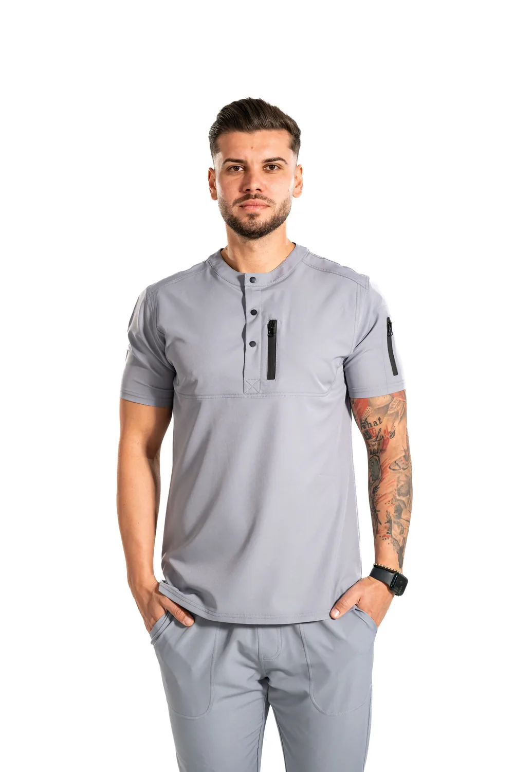 Tricou medical pentru bărbați cu plaston