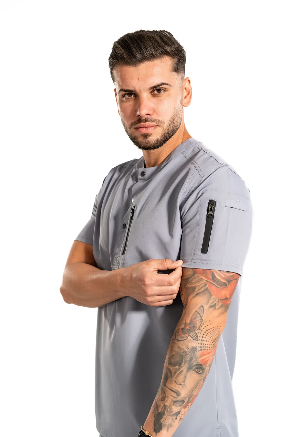 Tricou medical pentru bărbați cu plaston