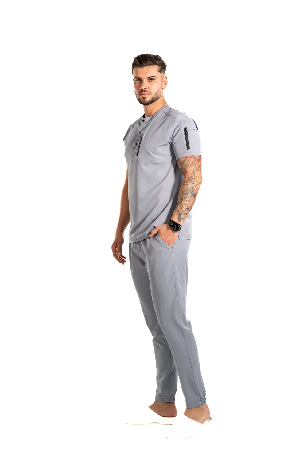 Tricou medical pentru bărbați cu plaston