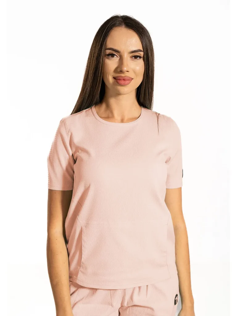 Women's medical T-shirt with kangaroo pocket