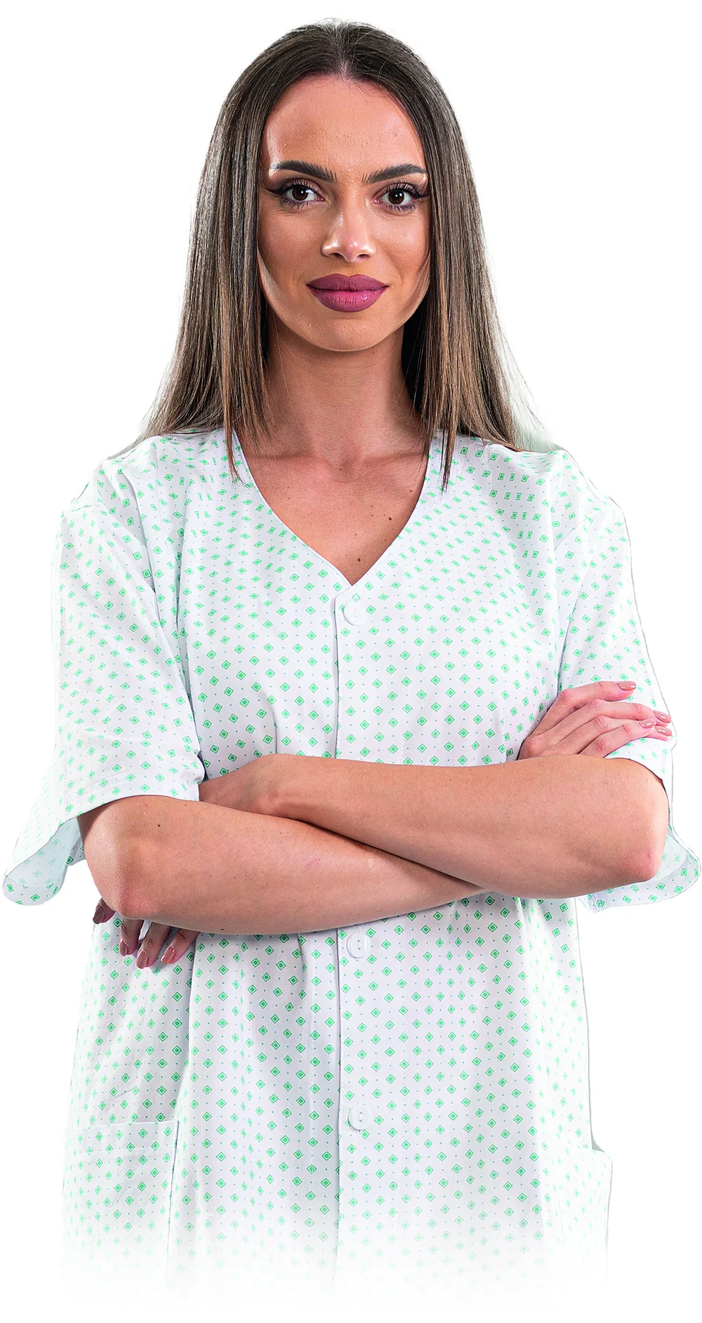 Women's nightshirt with buttons
