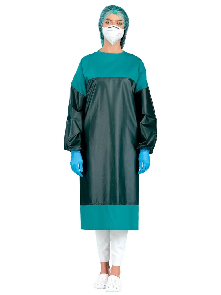 Reinforced surgical gown