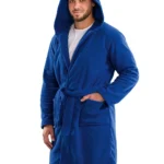 Halat din fleece unisex cu glugă