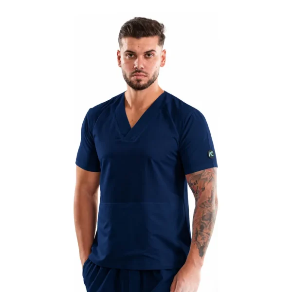 Men’s V-Elite Classic medical blouse, colour Classic navy