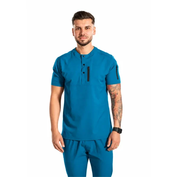 Men’s Top Pro Dynamic medical blouse, colour Dark marine