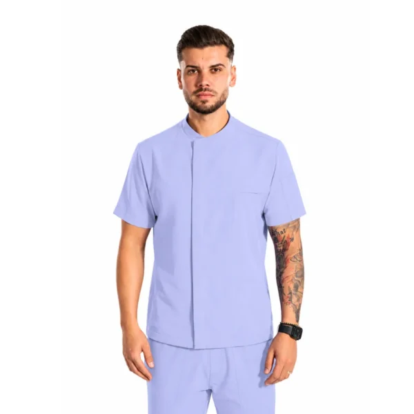 Bluză medicală pentru bărbați Core, culoare Baby blue