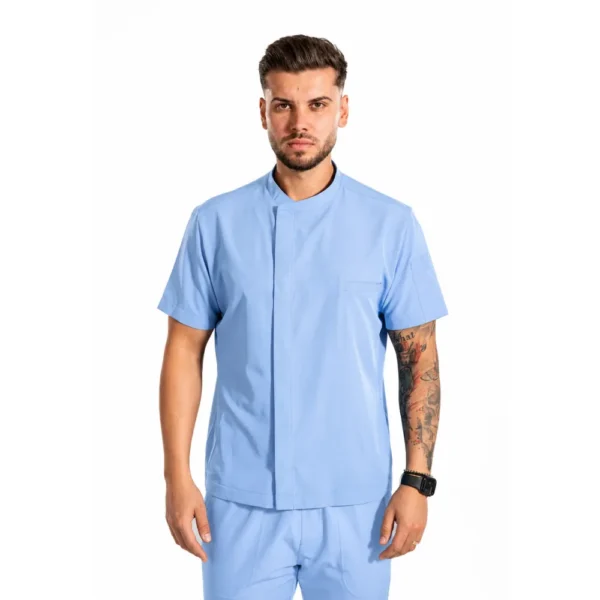 Bluză medicală pentru bărbați Core, culoare Blue ashes