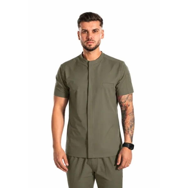Bluză medicală pentru bărbați Core, culoare Olive