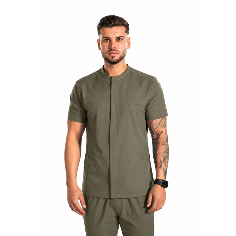 Men’s Core medical blouse, colour Olive