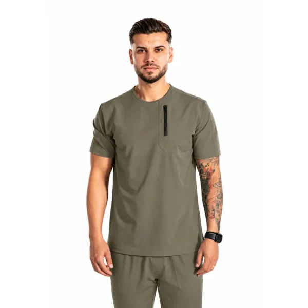 Bluză medicală pentru bărbați Tech-Elite, culoare Olive