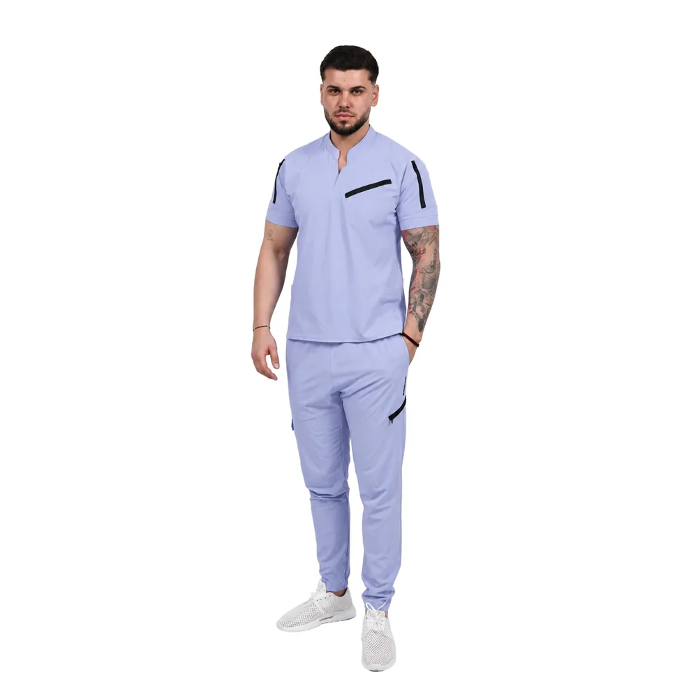 The men's Tech-Smart medical blouse in 4-way stretch PI fabric