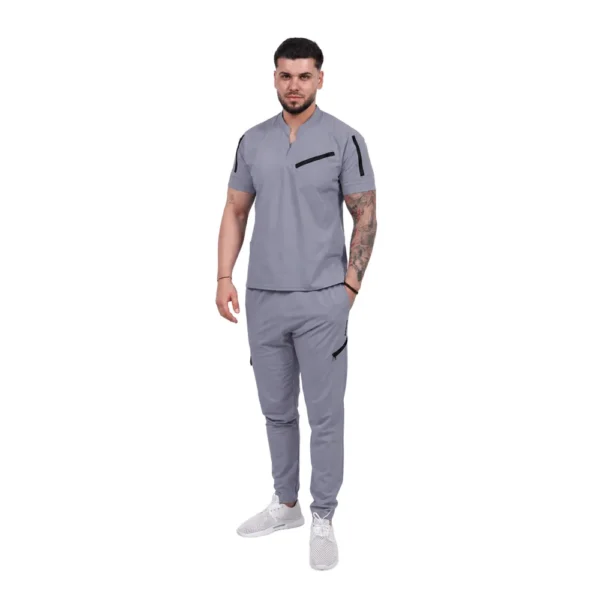 Bluză medicală pentru bărbați Tech-Smart, culoare Grey