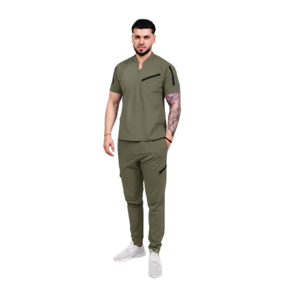 Men’s Tech-Smart medical blouse, colour Olive