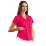 Classic comfort women's medical blouse with V-neck