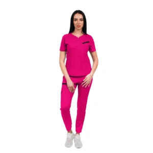 Bluză medicală damă Tech-Smart, culoare Amarant