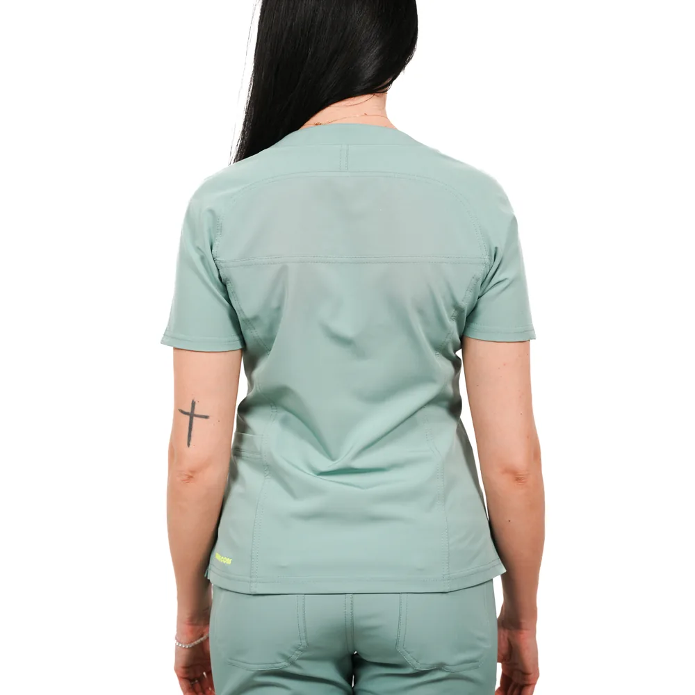 Bluză medicală de damă Tech Smart, din țesătură cu tratament hidrofob