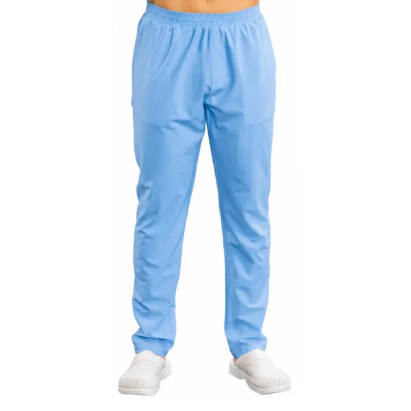 Pantaloni medicali pentru bărbați Clasic Confort, culoare Blue ashes