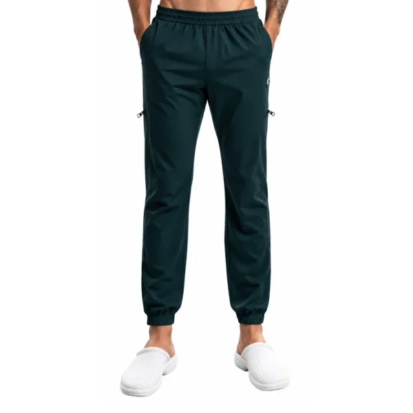 Pantaloni medicali pentru bărbați Active Jogger, culoare Dark green