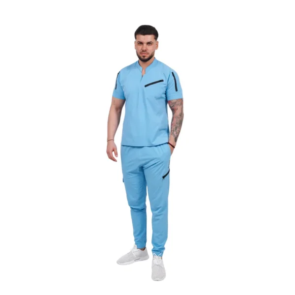 Pantaloni medicali pentru bărbați Elite Pocket, culoare Blue ashes