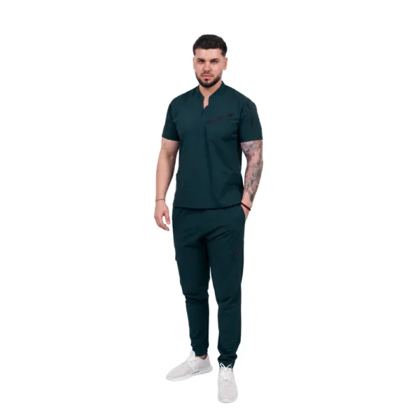 Pantaloni medicali pentru bărbați Elite Pocket, culoare Dark green