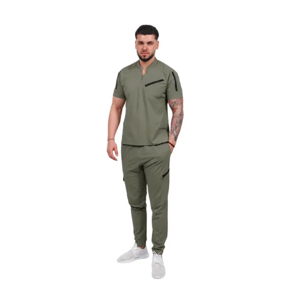 Pantaloni medicali pentru bărbați Elite Pocket, culoare Olive