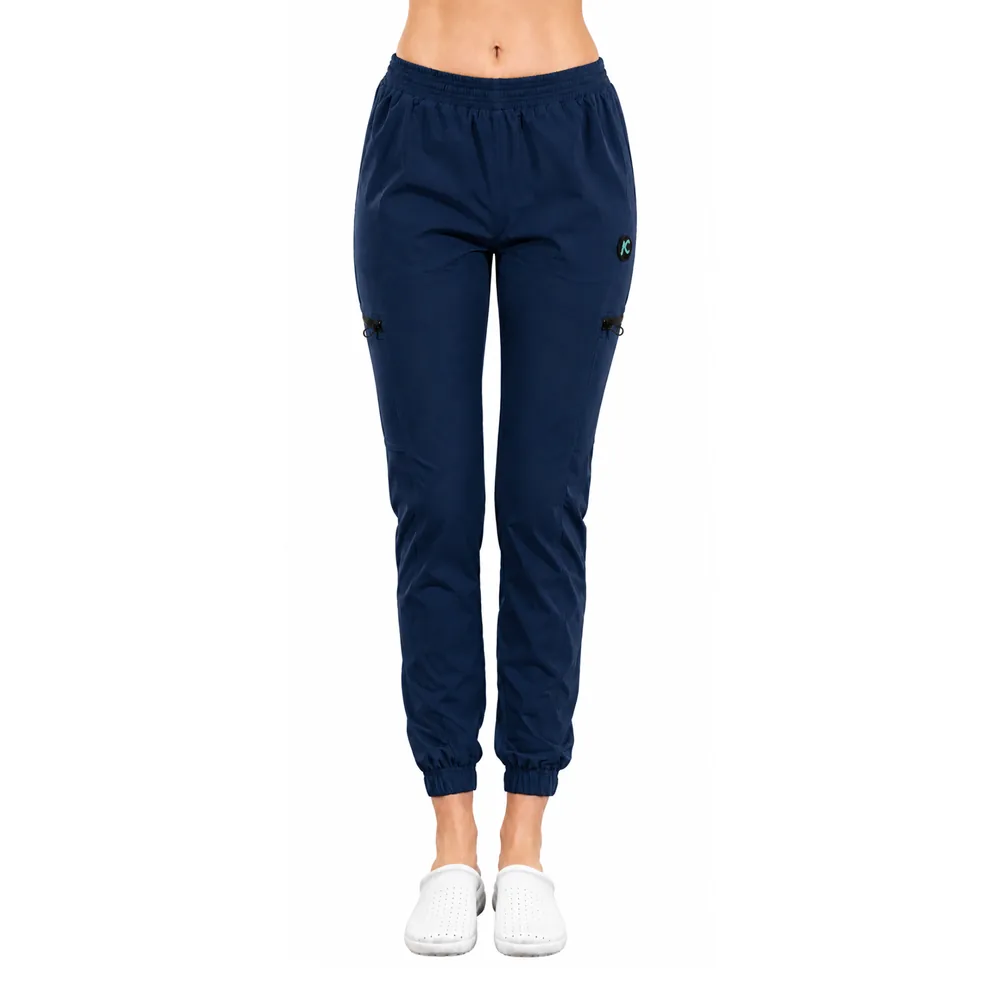 Pantaloni medicali damă Active Jogger cu buzunare laterale, culoare Classic navy