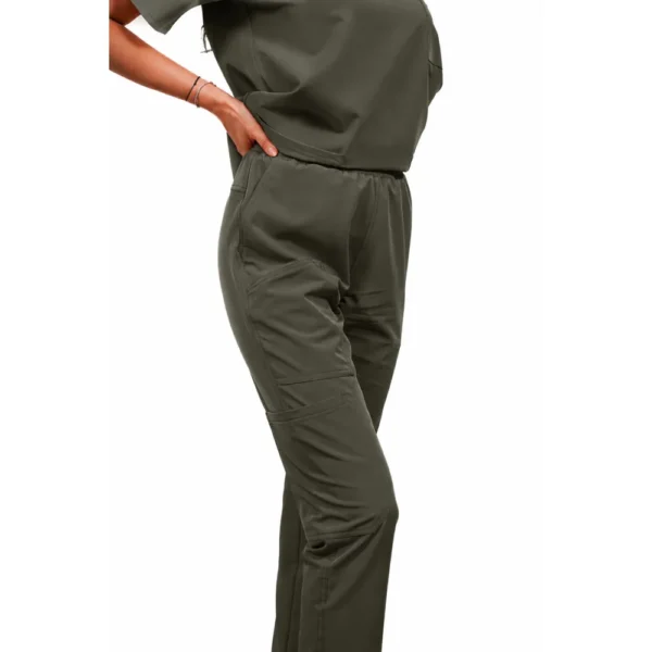 Pantaloni medicali damă Active Jogger Multi-Pocket, culoare Olive
