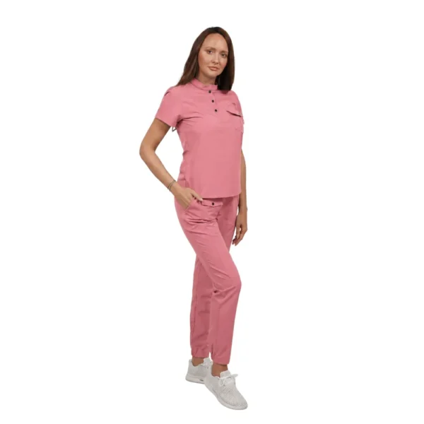 Pantaloni medicali damă Silhouette, culoare Ash pink