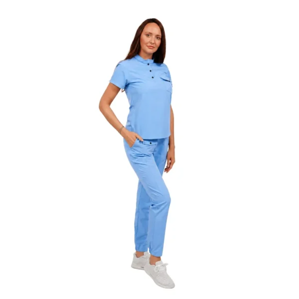 Pantaloni medicali damă Silhouette, culoare Blue ashes