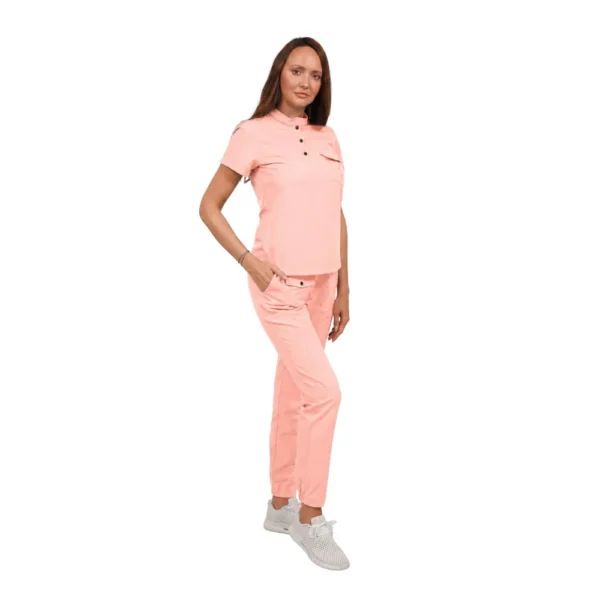 Pantaloni medicali damă Silhouette, culoare Powder pink