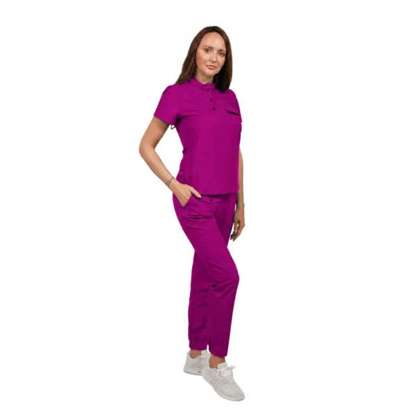 Pantaloni medicali damă Silhouette, culoare Raspberry