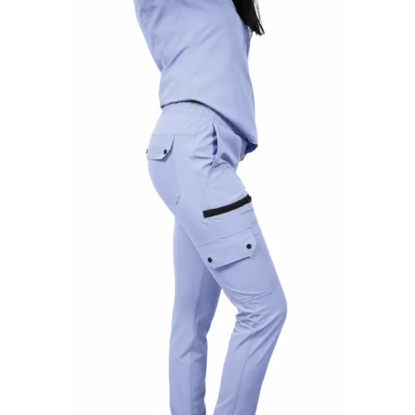 Elite Pocket women’s medical trousers, colour Baby blue