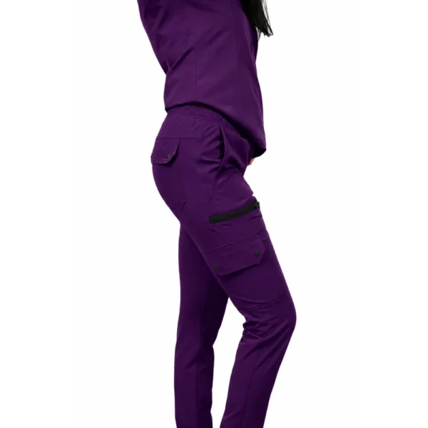 Pantaloni medicali damă Elite Pocket, culoare Purple